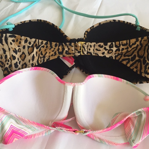 2 Victoria’s Secret Bikini Tops 32D - Picture 4 of 5